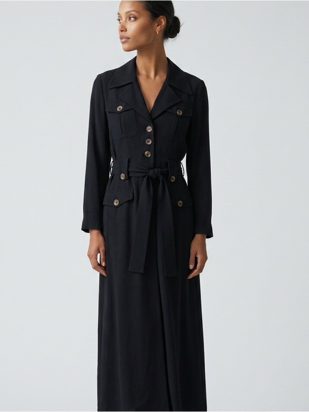& Other Stories Belted Jumpsuit Black